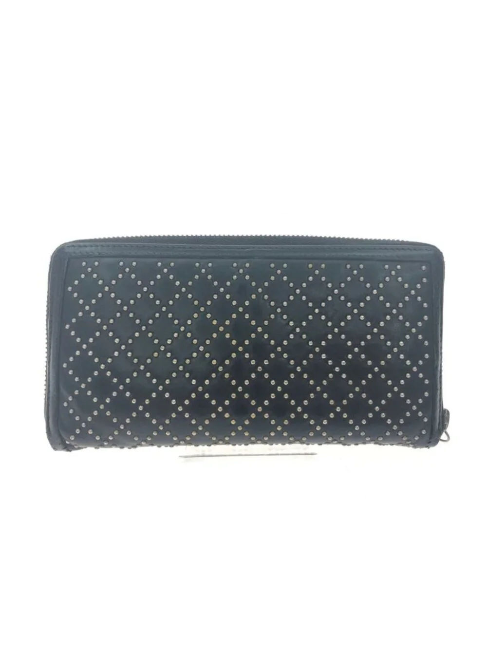 Gucci Diamante Studded Round Zipper Long Wallet GG 2 Heads - Picture 2 of 8